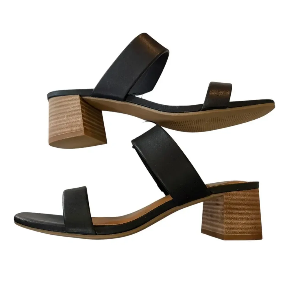 Dolce Vita DV Black Lextra Slip On Sandal Size 7.5